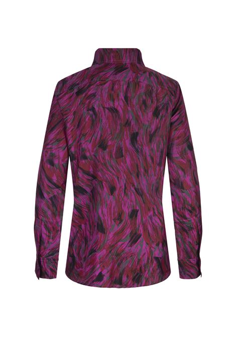 Fuchsia Printed Silk Shirt LANVIN | RW-SI0009-5992-A2459