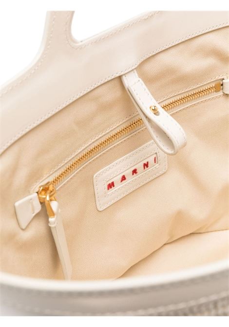 Shell Tropicalia Summer Bag In Leather and Raffia MARNI | BMMP0068Q0-P386000W12