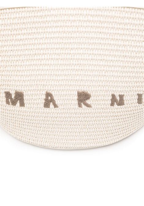 Shell Tropicalia Summer Bag In Leather and Raffia MARNI | BMMP0068Q0-P386000W12