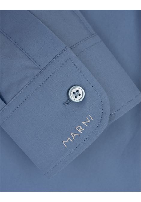 Light Blue Poplin Shirt MARNI | CAMA0597S0-UTC22300B51