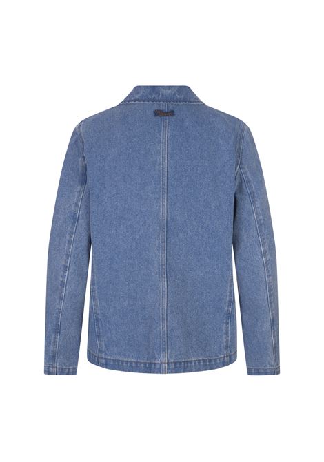 Blue Denim Single-Breasted Blazer MARNI | GIJD0272X0-USCW91BDB44