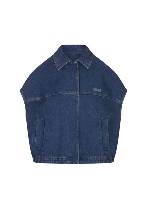 Giacca Smanicata In Denim Con Rammendo Marni MARNI | JKJD0315X0-USCU83BDB60