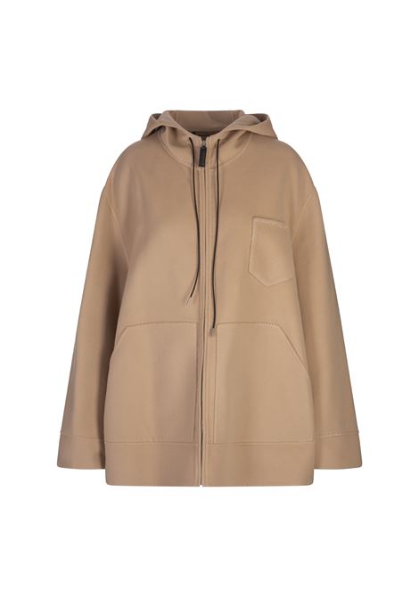 Oversized Hooded Parka in Light Camel MARNI | JKMA0316KS-UTWA2100W26