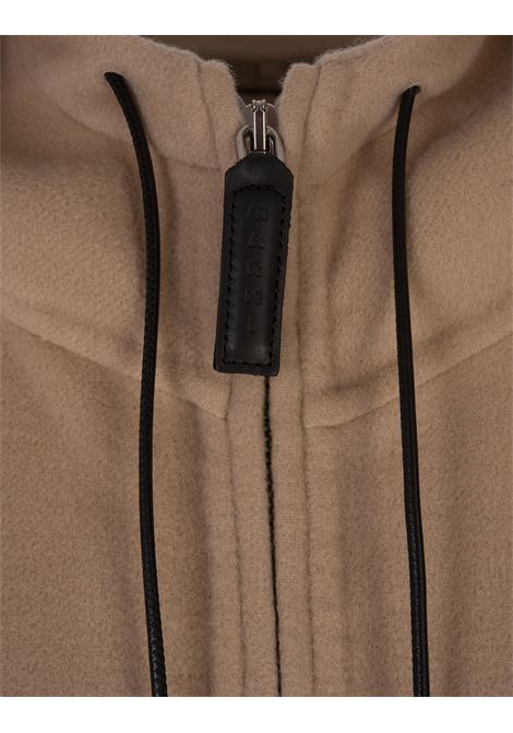 Oversized Hooded Parka in Light Camel MARNI | JKMA0316KS-UTWA2100W26