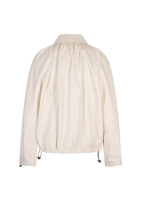 Cream White Leather Lightweight Jacket MARNI | JKMX0312A0-ULA73600W17