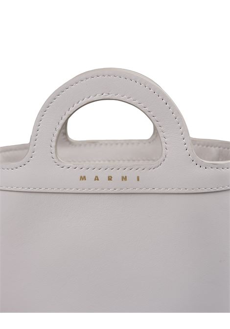 Borsa Tropicalia a Secchiello Nano In Pelle Grigia MARNI | PHMO0039Q1-LV58900N03