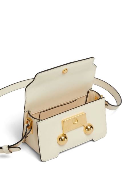 Trunkaroo Mini Shoulder Bag In Cream White Leather MARNI | SBMP0193U0-P694800W12