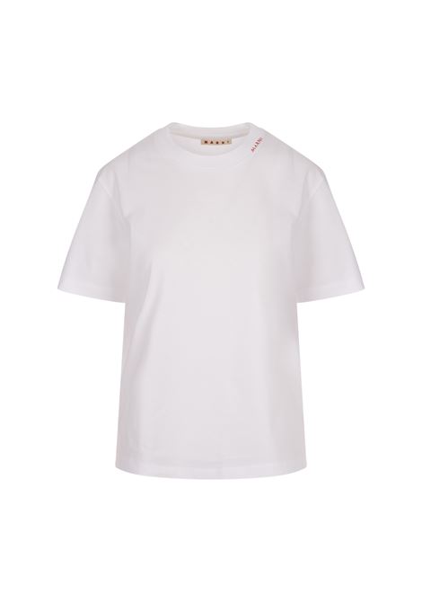 Set di 3 T-Shirt In Nero/Bianco/Azzurro MARNI | THJE0211X2-UTCZ6800B18