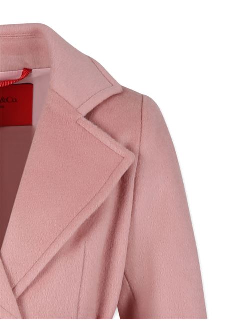 Pink Wool Runaway Coat MAX&CO. KIDS | MX0001-MX052MX303