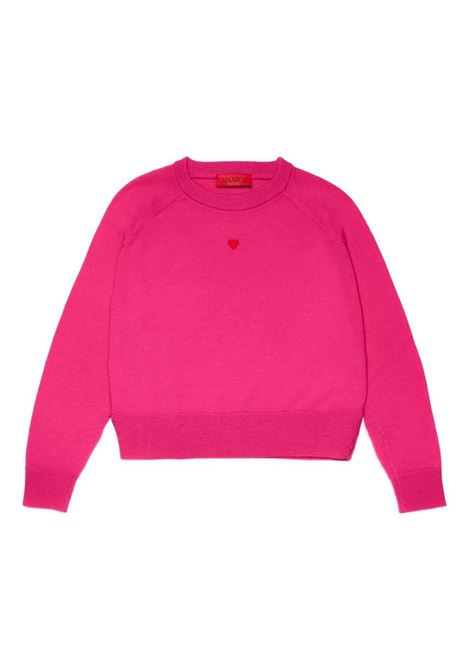 Fuchsia Wool Pullover With Heart MAX&CO. KIDS | MX0003-MX004MX352