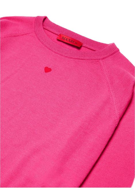 Pullover In Lana Fucsia Con Cuore MAX&CO. KIDS | MX0003-MX004MX352