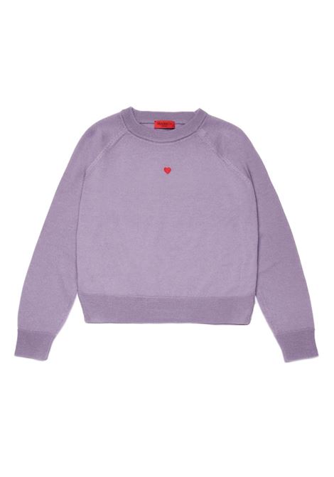 Pullover In Lana Lilla Con Cuore MAX&CO. KIDS | MX0003-MX004MX601