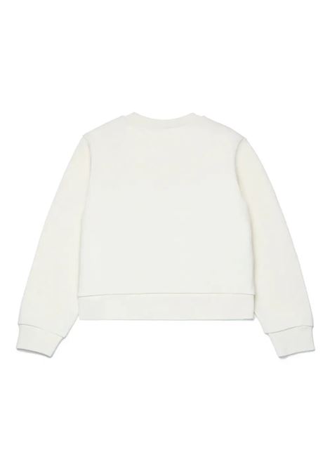 Icona Sweatshirt With Logo In White And Red MAX&CO. KIDS | MX0037-MX056MX10D