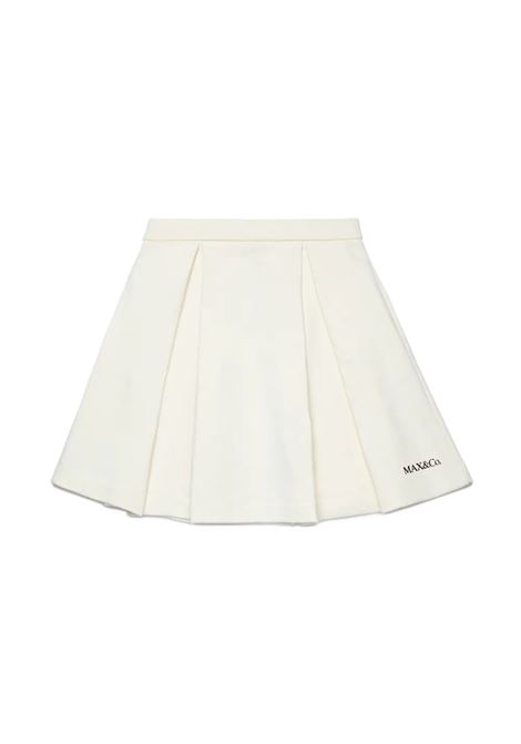 White Short Pleated Skirt MAX&CO. KIDS | MX0056-MX056MX102