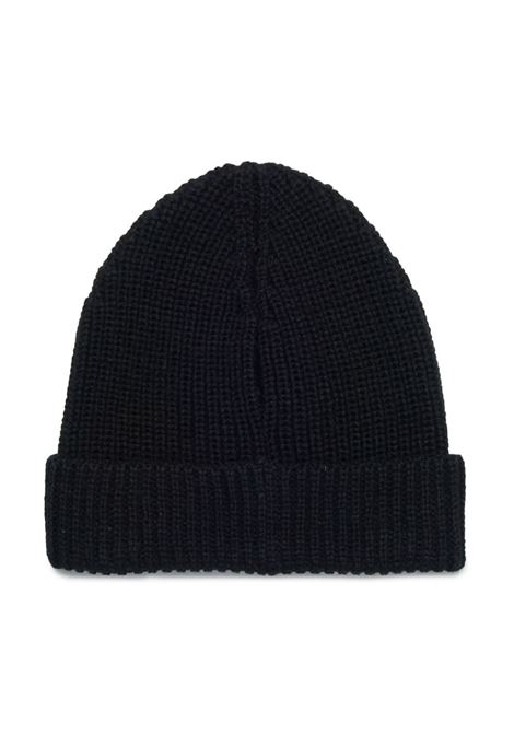 Black Beanie With Logo Label MAX&CO. KIDS | MX0096-MX048MX900