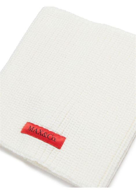 White Neckwarmer With Logo Label MAX&CO. KIDS | MX0097-MX048MX102