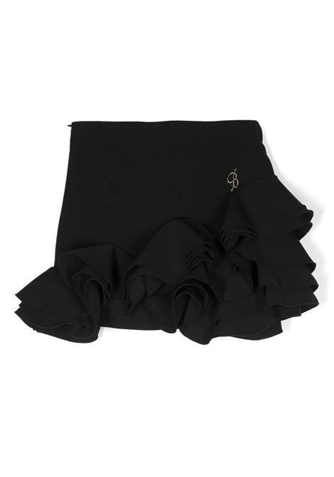 Black Mini Skirt With Ruffles MISS BLUMARINE KIDS | IF4032T261422222