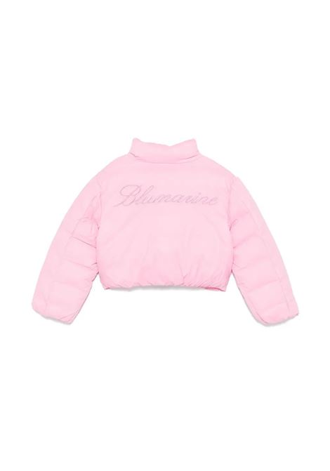 Pink Puffer Jacket With Back Logo MISS BLUMARINE KIDS | IF4045T2827X0604