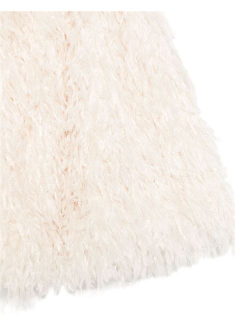 Ivory Short Skirt With Fringes MISS BLUMARINE KIDS | IF4129J476810602