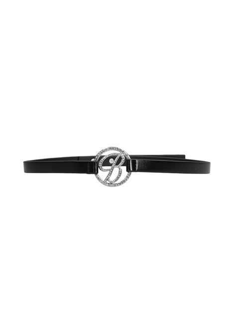 Black Belt With Crystal Logo MISS BLUMARINE KIDS | IF4138T030022222