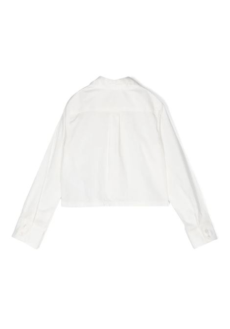 White Shirt With Logo On Collar MISS BLUMARINE KIDS | IF4159T324610602