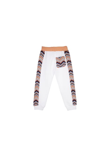 Joggers Bianchi Con Motivo Chevron Mullticolore MISSONI KIDS | MV6P40-Z0081100MC