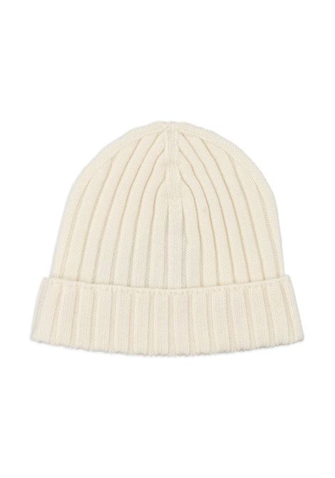 White Wool Hat With Logo Patch MONCLER ENFANT | 3B000-02 M1131030