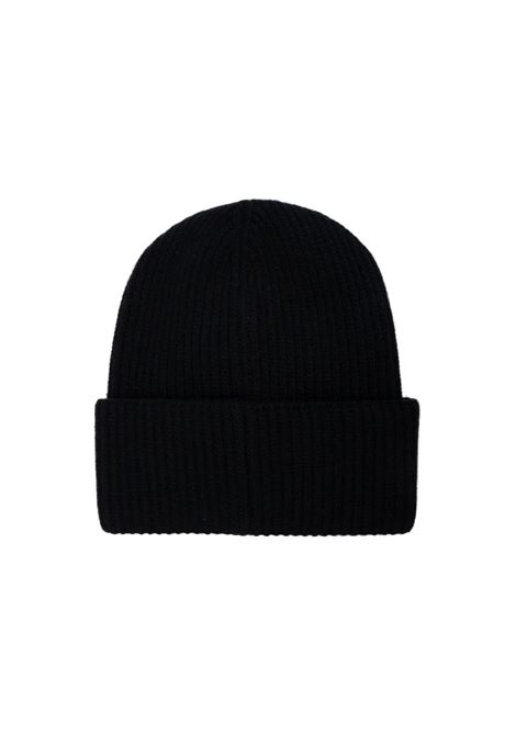 Black Beanie With Contrast Embroidered Logo MONCLER ENFANT | 3B000-06 M1241999