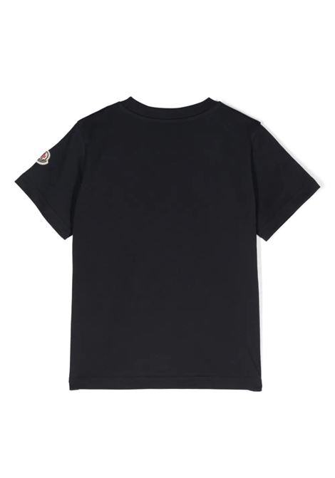 T-Shirt Blu Con Maxi Logo MONCLER ENFANT | 8C000-05 83907778