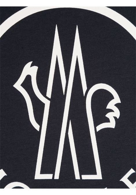 T-Shirt Blu Con Maxi Logo MONCLER ENFANT | 8C000-05 83907778