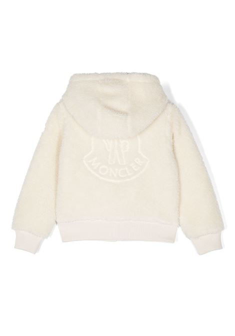 White Teddy Hoodie With Logo MONCLER ENFANT | 8G000-29 89A3X034