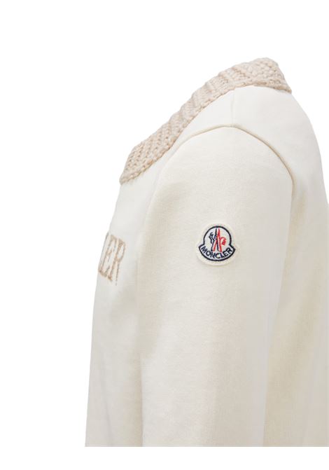 Set Sportivo Bianco Con Logo e Orli In Maglia MONCLER ENFANT | 8M000-02 899PS050