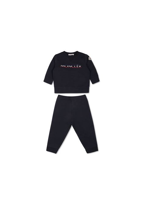 Set Sportivo In Cotone Blu Con Logo MONCLER ENFANT | 8M000-11 80996778