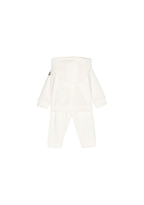 White Chenille Tracksuit With Logo MONCLER ENFANT | 8M000-14 89AQ4034