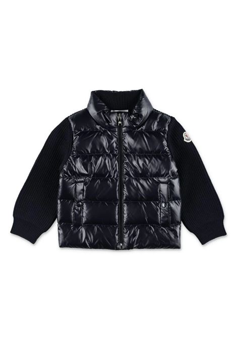 Blue Padded Cardigan with Zip MONCLER ENFANT | 9B000-03 M1131742