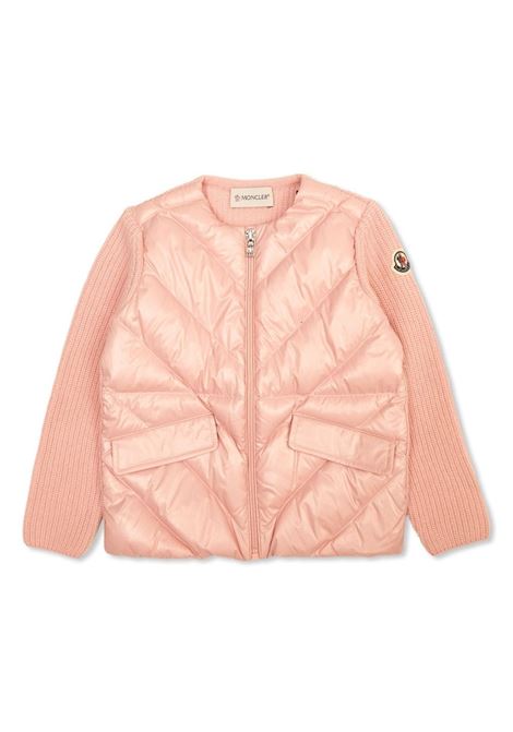 Cardigan Imbottito Rosa Con Zip MONCLER ENFANT | 9B000-04 M1241523