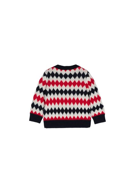 Maglione a Rombi Con Logo MONCLER ENFANT | 9C000-04 M1241P74