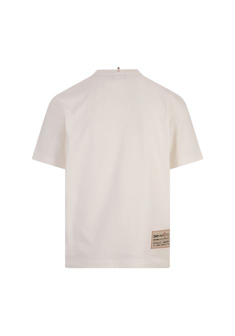 White T-Shirt With Contrast Logo MONCLER GRENOBLE | 8C000-01 83927041