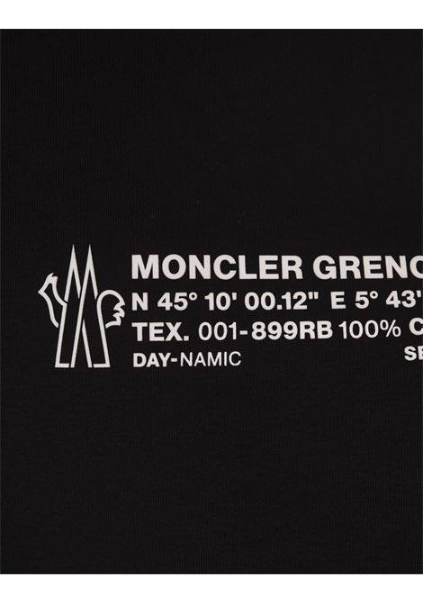 Black Sweatshirt With Logoed Details MONCLER GRENOBLE | 8G000-06 899RB999