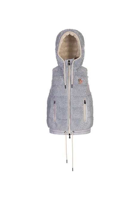 Light Blue Teddy Padded Gilet MONCLER GRENOBLE | 8G000-22 899A971G