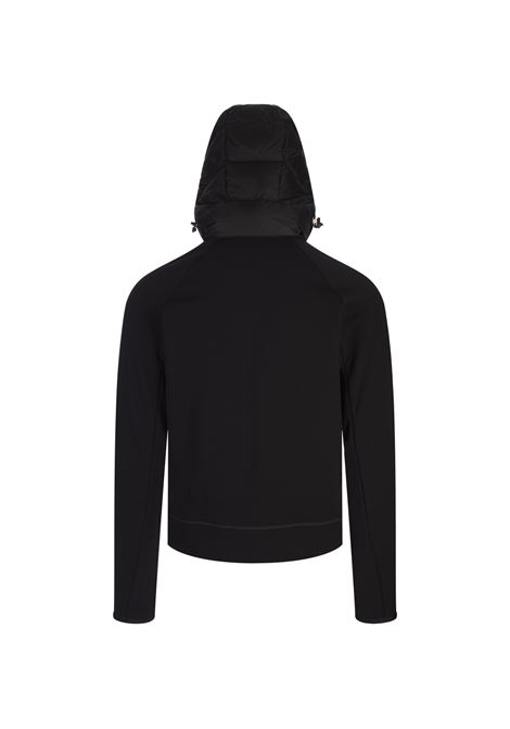 Felpa Zip-Up Nera Con Logo a Contrasto MONCLER GRENOBLE | 8G000-26 899IG999