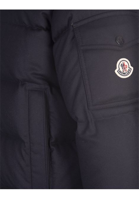 Night Blue Vezere Hooded Short Down Jacket MONCLER | 1A001-57 54272742