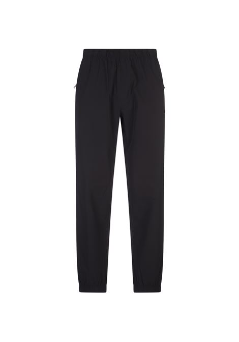 MONCLER Joggers Neri In Nylon Tecnico Stretch - MONCLER