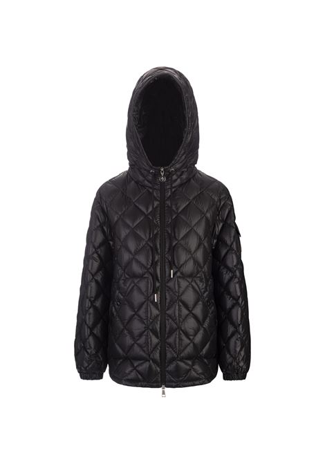 Black Hooded Jacket In Longue Saison Lightweight MONCLER | 2F000-11 595ZZ999