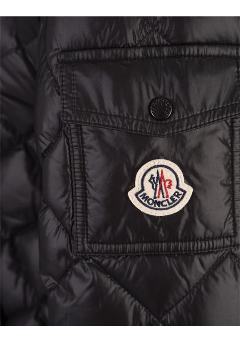 Black Hooded Jacket In Longue Saison Lightweight MONCLER | 2F000-11 595ZZ999