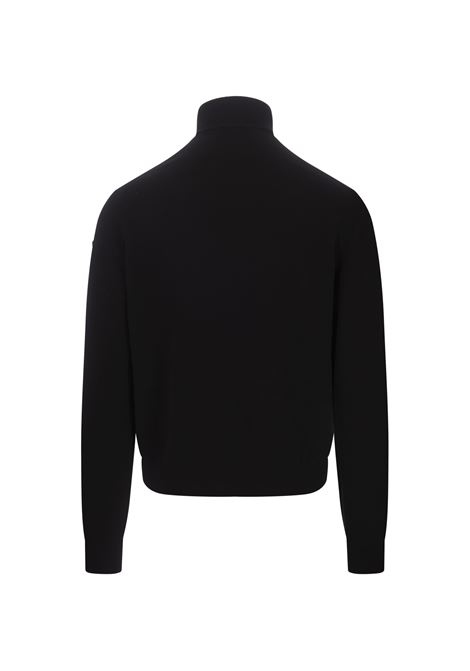 Black Padded Cardigan In Wool and Cashmere MONCLER | 9B000-04 M4281999