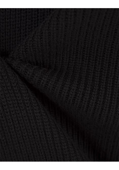 Black Wool Padded Cardigan MONCLER | 9B000-13 M1131999