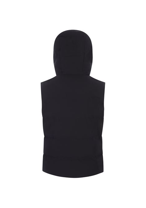 Navy Blue Padded Gilet With Hood MONTECORE | F07MUWX582-18589