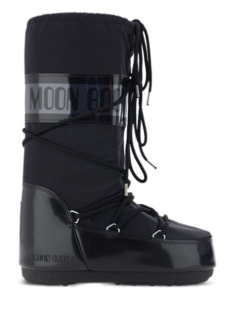 Black Satin Icon Glance Boots MOON BOOT | 80D1401680N001