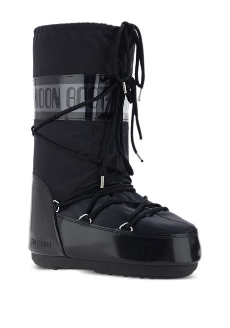 Black Satin Icon Glance Boots MOON BOOT | 80D1401680N001